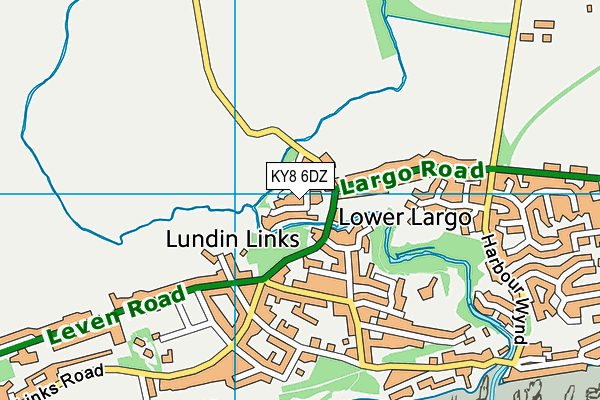KY8 6DZ map - OS VectorMap District (Ordnance Survey)
