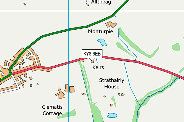 KY8 6EB map - OS VectorMap District (Ordnance Survey)
