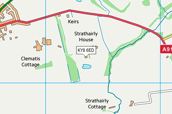 KY8 6ED map - OS VectorMap District (Ordnance Survey)