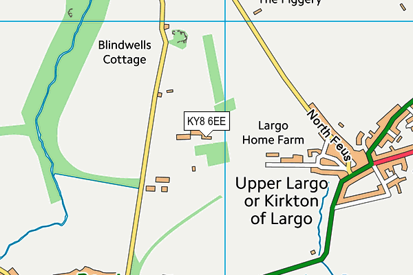 KY8 6EE map - OS VectorMap District (Ordnance Survey)