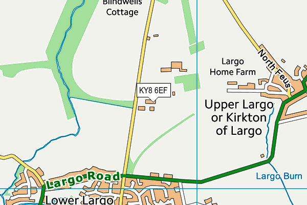 KY8 6EF map - OS VectorMap District (Ordnance Survey)