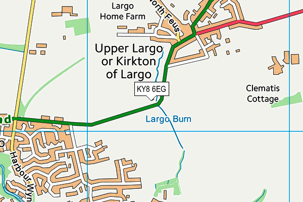 KY8 6EG map - OS VectorMap District (Ordnance Survey)