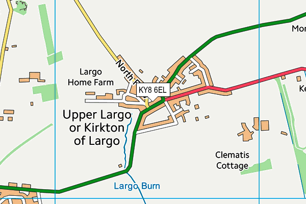 KY8 6EL map - OS VectorMap District (Ordnance Survey)