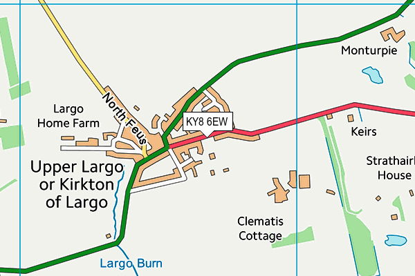 KY8 6EW map - OS VectorMap District (Ordnance Survey)