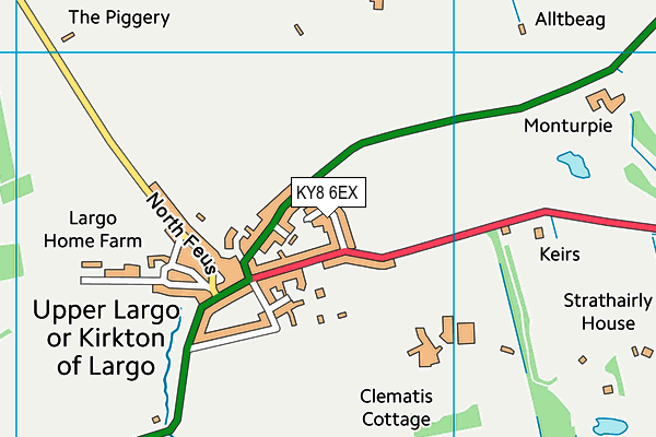 KY8 6EX map - OS VectorMap District (Ordnance Survey)