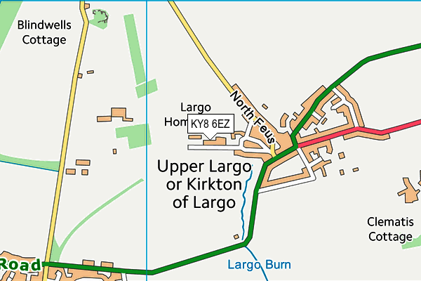 KY8 6EZ map - OS VectorMap District (Ordnance Survey)