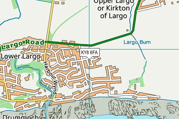 KY8 6FA map - OS VectorMap District (Ordnance Survey)