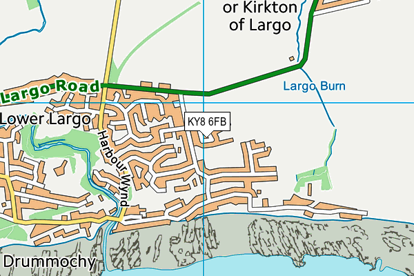 KY8 6FB map - OS VectorMap District (Ordnance Survey)