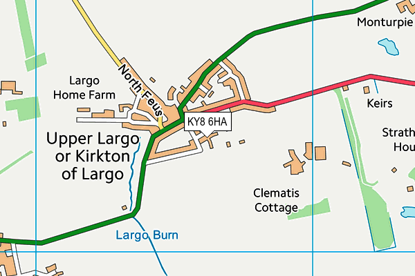 KY8 6HA map - OS VectorMap District (Ordnance Survey)