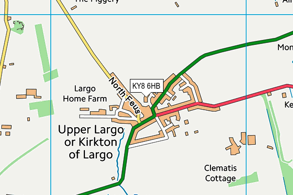 KY8 6HB map - OS VectorMap District (Ordnance Survey)
