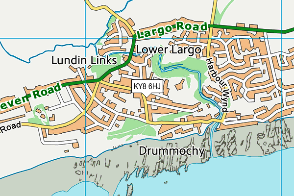 KY8 6HJ map - OS VectorMap District (Ordnance Survey)