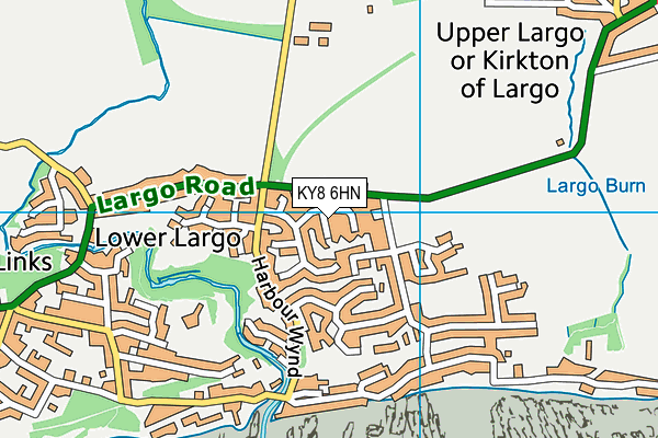 KY8 6HN map - OS VectorMap District (Ordnance Survey)