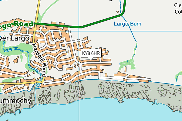 KY8 6HR map - OS VectorMap District (Ordnance Survey)