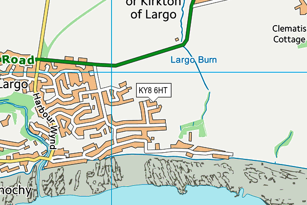 KY8 6HT map - OS VectorMap District (Ordnance Survey)