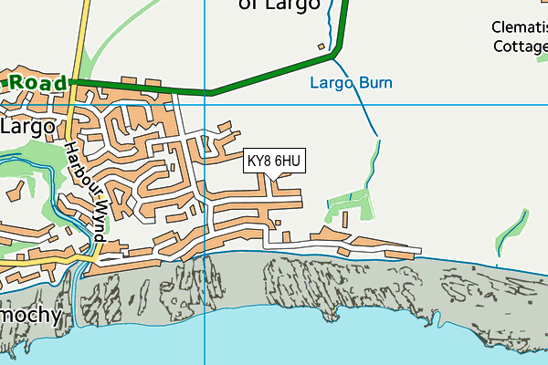 KY8 6HU map - OS VectorMap District (Ordnance Survey)