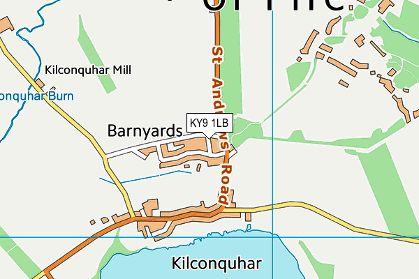 KY9 1LB map - OS VectorMap District (Ordnance Survey)