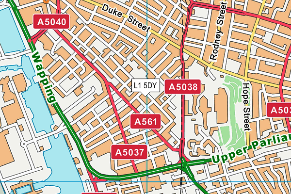 L1 5DY map - OS VectorMap District (Ordnance Survey)