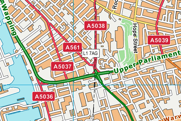 L1 7AG map - OS VectorMap District (Ordnance Survey)