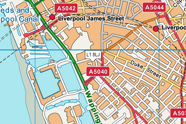 L1 8LJ map - OS VectorMap District (Ordnance Survey)