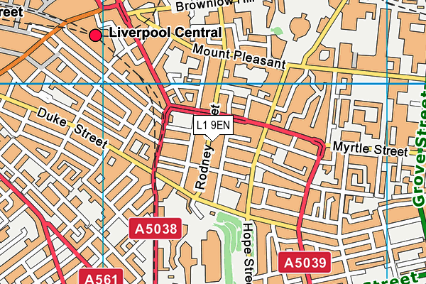 L1 9EN map - OS VectorMap District (Ordnance Survey)