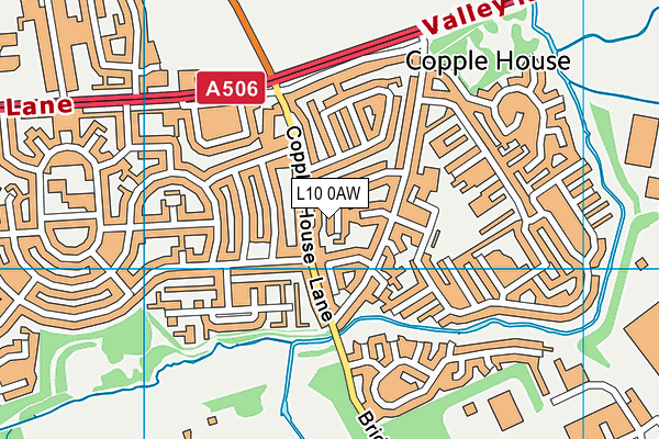L10 0AW map - OS VectorMap District (Ordnance Survey)