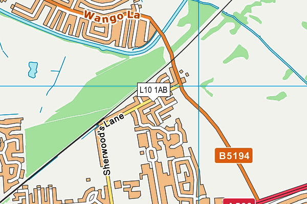 L10 1AB map - OS VectorMap District (Ordnance Survey)