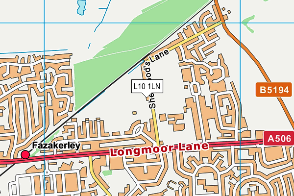 L10 1LN map - OS VectorMap District (Ordnance Survey)