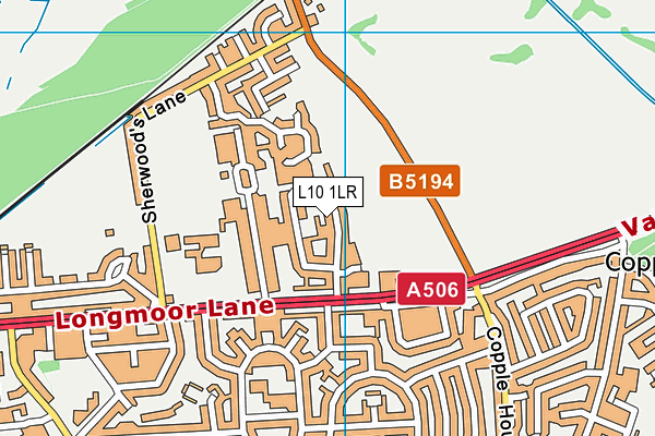 L10 1LR map - OS VectorMap District (Ordnance Survey)