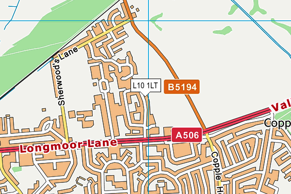 L10 1LT map - OS VectorMap District (Ordnance Survey)