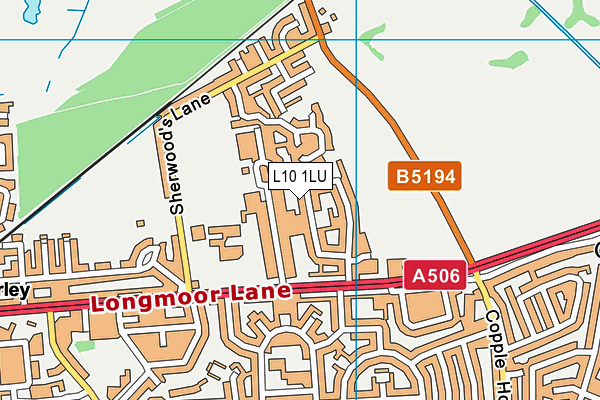 L10 1LU map - OS VectorMap District (Ordnance Survey)