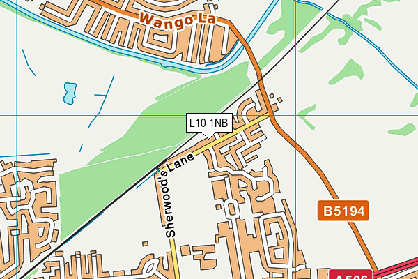 L10 1NB map - OS VectorMap District (Ordnance Survey)