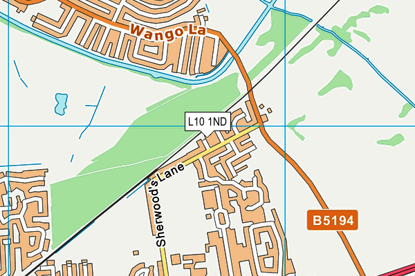 L10 1ND map - OS VectorMap District (Ordnance Survey)