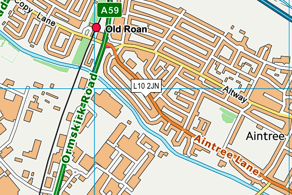 L10 2JN map - OS VectorMap District (Ordnance Survey)