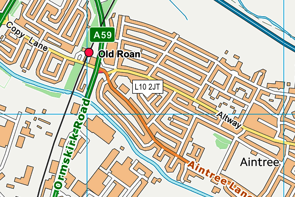 L10 2JT map - OS VectorMap District (Ordnance Survey)