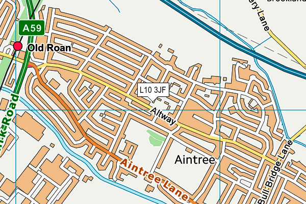 L10 3JF map - OS VectorMap District (Ordnance Survey)