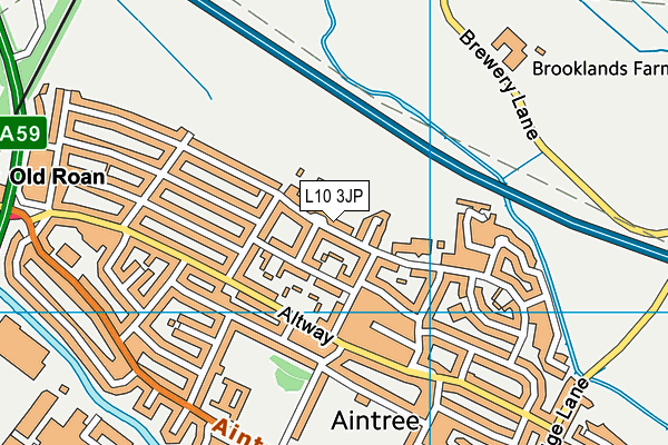 L10 3JP map - OS VectorMap District (Ordnance Survey)