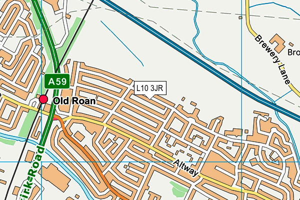 L10 3JR map - OS VectorMap District (Ordnance Survey)