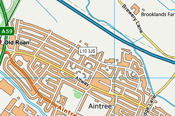 L10 3JS map - OS VectorMap District (Ordnance Survey)