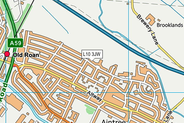 L10 3JW map - OS VectorMap District (Ordnance Survey)