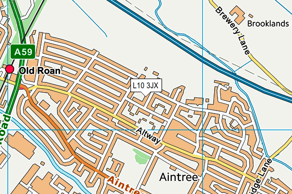 L10 3JX map - OS VectorMap District (Ordnance Survey)