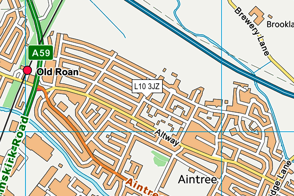 L10 3JZ map - OS VectorMap District (Ordnance Survey)
