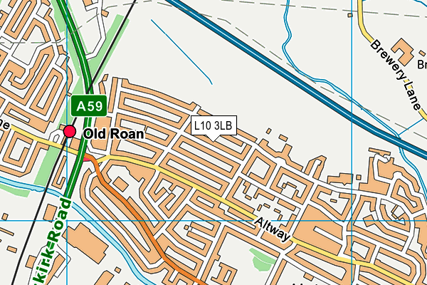 L10 3LB map - OS VectorMap District (Ordnance Survey)