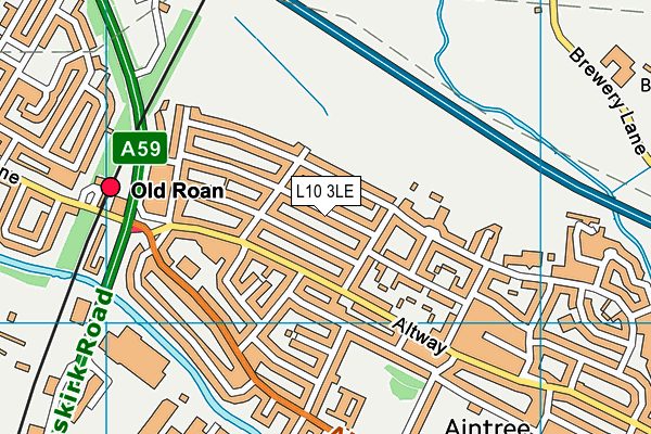 L10 3LE map - OS VectorMap District (Ordnance Survey)
