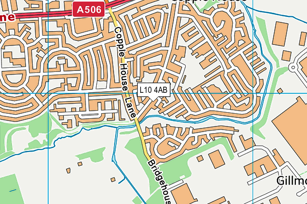 L10 4AB map - OS VectorMap District (Ordnance Survey)