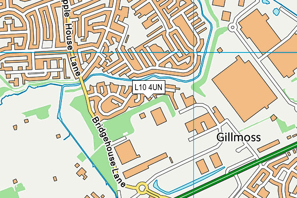 L10 4UN map - OS VectorMap District (Ordnance Survey)
