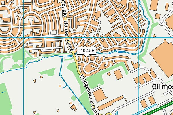 L10 4UR map - OS VectorMap District (Ordnance Survey)