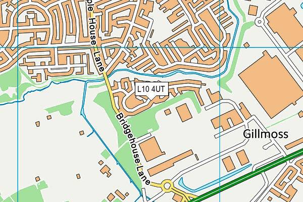 L10 4UT map - OS VectorMap District (Ordnance Survey)