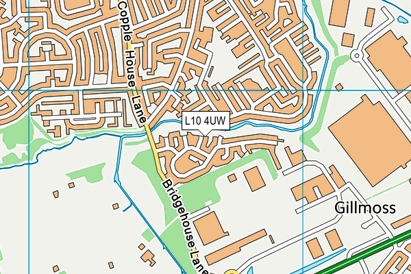 L10 4UW map - OS VectorMap District (Ordnance Survey)
