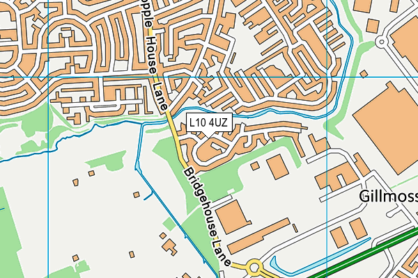 L10 4UZ map - OS VectorMap District (Ordnance Survey)