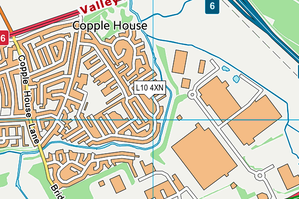 L10 4XN map - OS VectorMap District (Ordnance Survey)